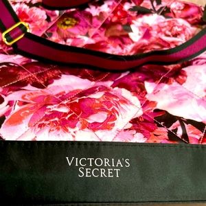 Victoria’s Secret Quilted Weekender Floral Duffle Bag